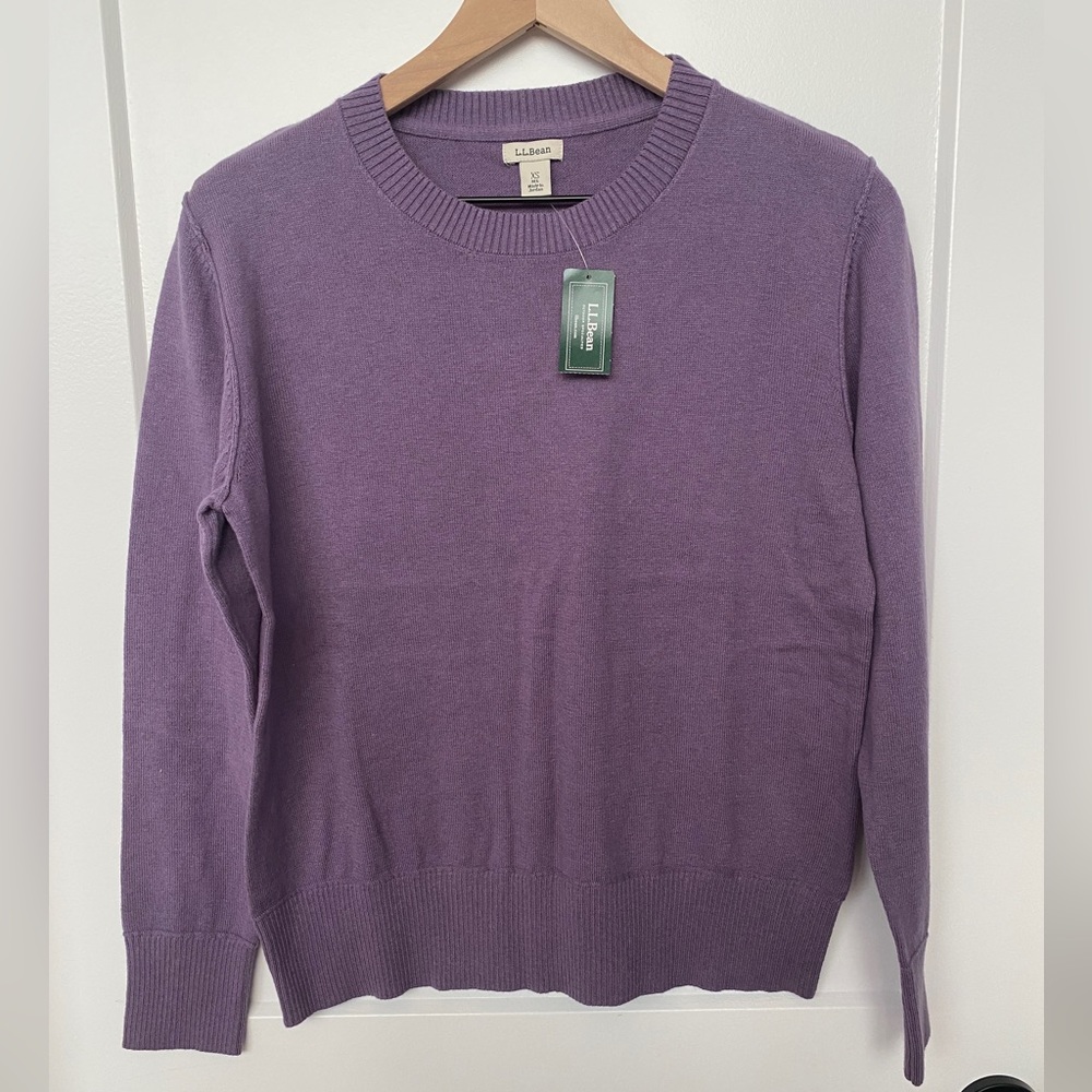 NWT LLBean XS crewneck sweater